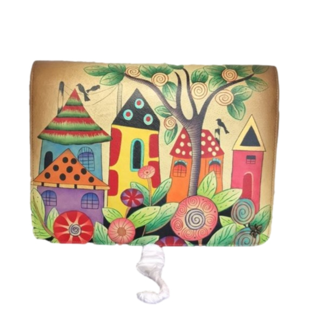 Anuschka Hand Painted Leather Travel Organizer